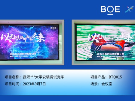 湖北武漢***大學會議室BTQ015安裝調試完畢