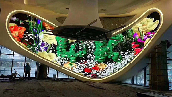 湖北室內(nèi)全彩異形屏