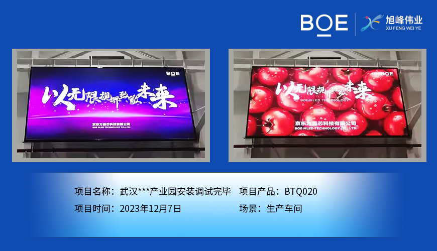 潛江武漢**產業園生產車間BTQ020安裝調試完畢