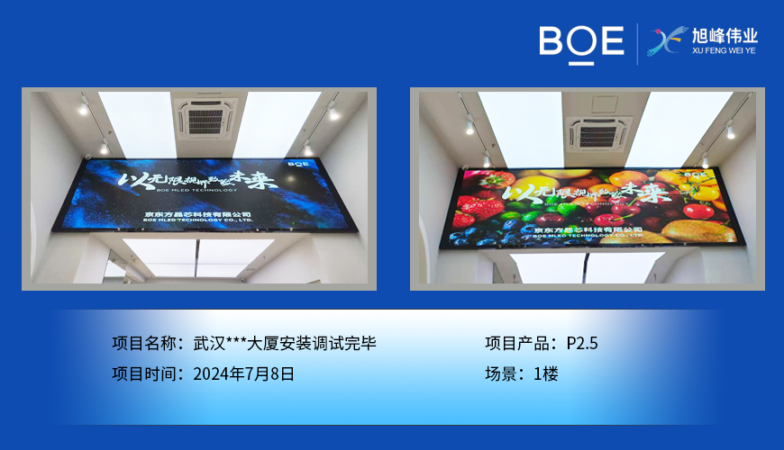 湖北武漢***大廈安裝調試完畢